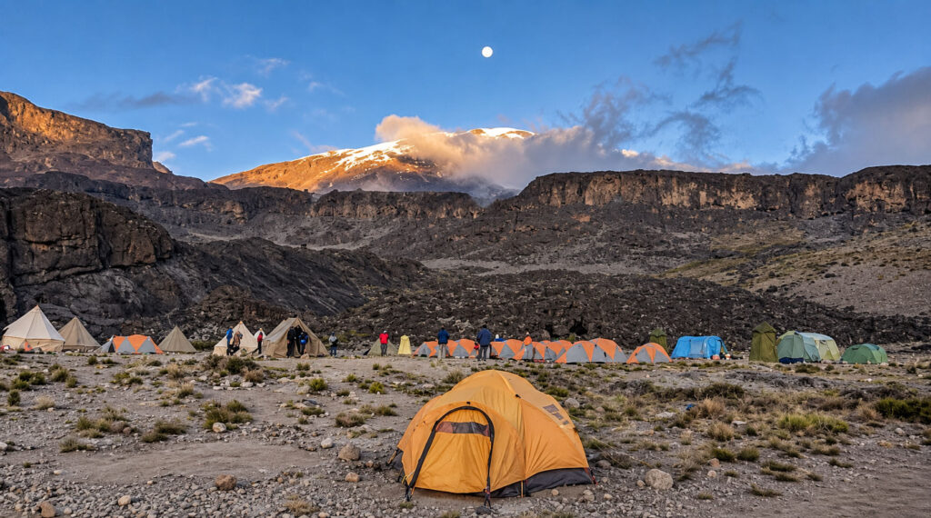 Shira 1 Camp to Moir Hut